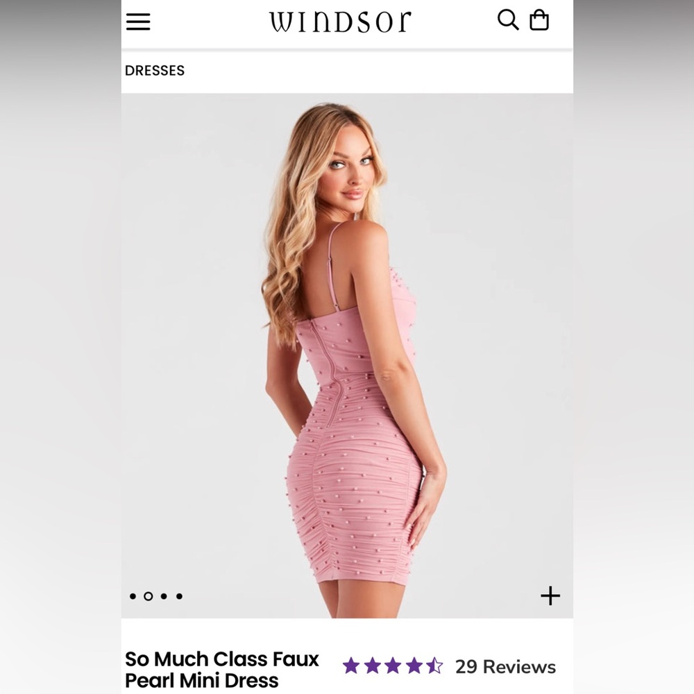 So Much Class Faux Pearl Mini Dress from Windsor!!!
Size: M (runs small)